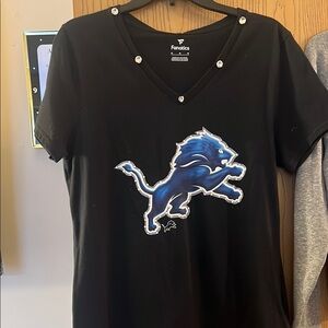 Fanatics Black Detroit Lions Women's Top
